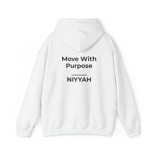 Move With Purpose White Hoodie